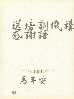 送培训机构锦旗感谢语