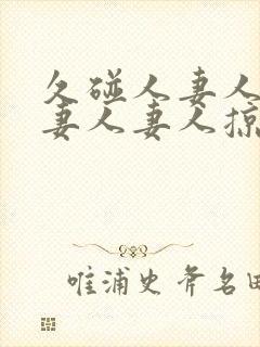 久碰人妻人妻人妻人妻人掠