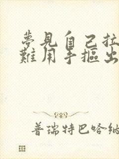 梦见自己拉屎困难用手抠出来