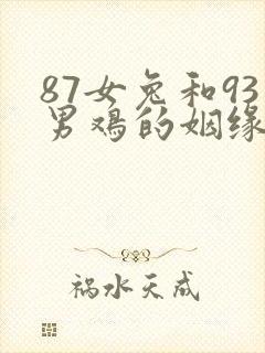 87女兔和93男鸡的姻缘