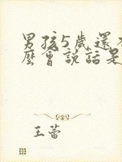 男孩5岁还不怎么会说话是怎么回事