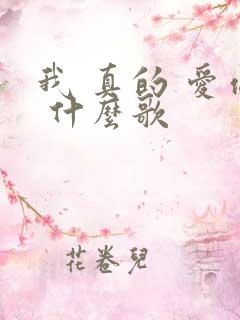 我 真的 爱你 什么歌