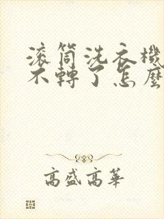 滚筒洗衣机脱水不转了怎么解决