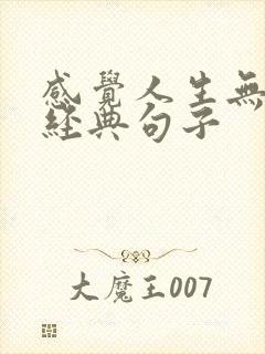 感觉人生无奈的经典句子