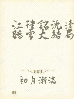 江律铭沈清沅黎听雪大结局