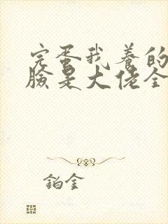 完蛋我养的小白脸是大佬全集免费版