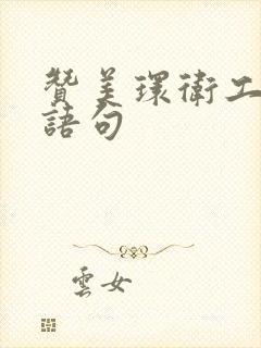 赞美环卫工人的语句