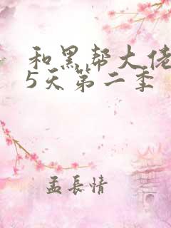 和黑帮大佬365天第二季