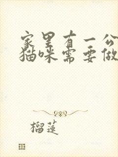 家里有一公一母猫咪需要做绝育么