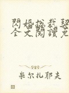 闪婚总裁契约妻全文阅读免费