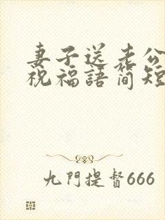 妻子送老公生日祝福语简短