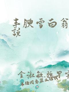 丰腴雪白翁媳小说