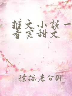 推文小说一口气看完甜文