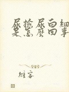 尿检尿白细胞高是怎么回事