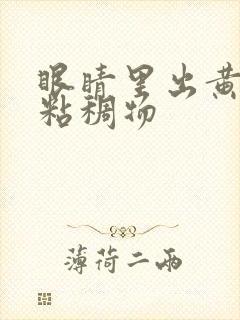 眼睛里出黄色的粘稠物