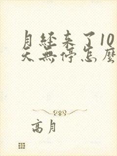 月经来了10多天无停怎么办