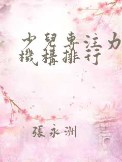 少儿专注力培训机构排行