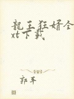 龙王狂婿全文txt下载