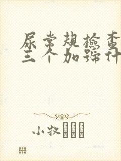 尿常规检查结晶三个加号什么意思