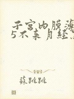 子宫内膜薄0.5不来月经怎么办