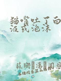 猫嘴吐了白色黏液或泡沫