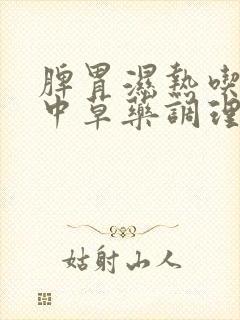 脾胃湿热吃什么中草药调理