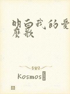 明白我的爱是什么歌