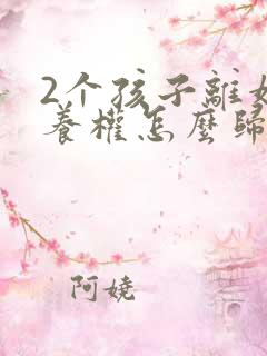 2个孩子离婚抚养权怎么归属