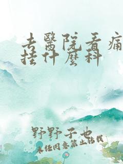 去医院看痛风要挂什么科