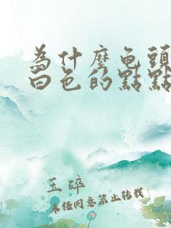 为什么龟头上有白色的点点