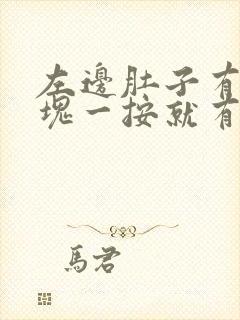 左边肚子有个硬块一按就有痛感