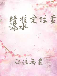 精准定位查暗管漏水