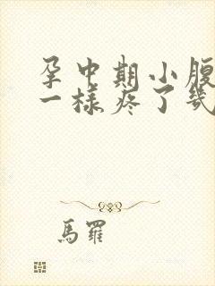 孕中期小腹针扎一样疼了几秒