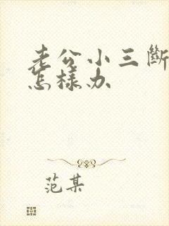 老公小三断不了怎样办