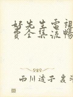 好先生电视剧免费全集流畅版