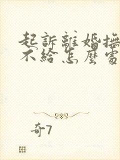 起诉离婚抚养费不给怎么处理