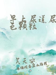 早上尿道尿出白色颗粒