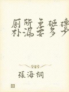 厕所免砸砖防水补漏要多少钱