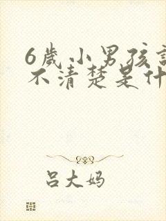 6岁小男孩说话不清楚是什么原因