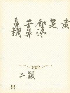 鼻子都是黄色浓稠鼻涕