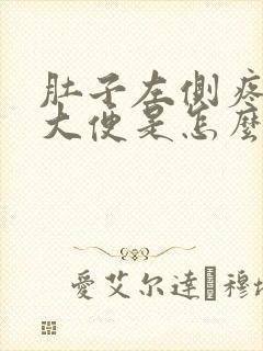 肚子左侧疼还想大便是怎么回事