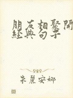 朋友相聚开心的经典句子