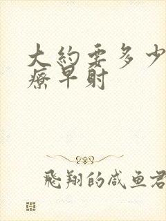 大约要多少钱治疗早射