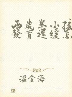 两岁半小孩智力发育迟缓怎么办