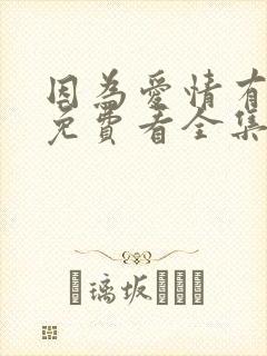 因为爱情有幸福免费看全集