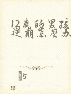 12岁的男孩叛逆期怎么办