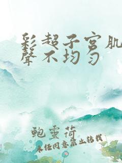 彩超子宫肌壁回声不均匀