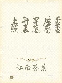 上升星座查询对照表怎么查