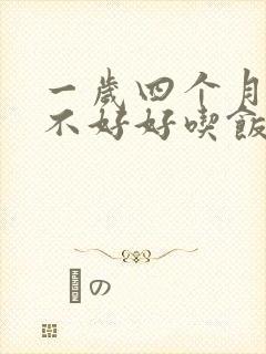 一岁四个月宝宝不好好吃饭怎么办