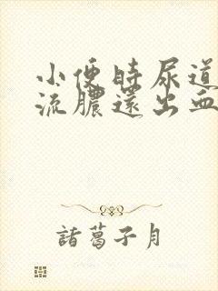 小便时尿道刺痛流脓还出血男